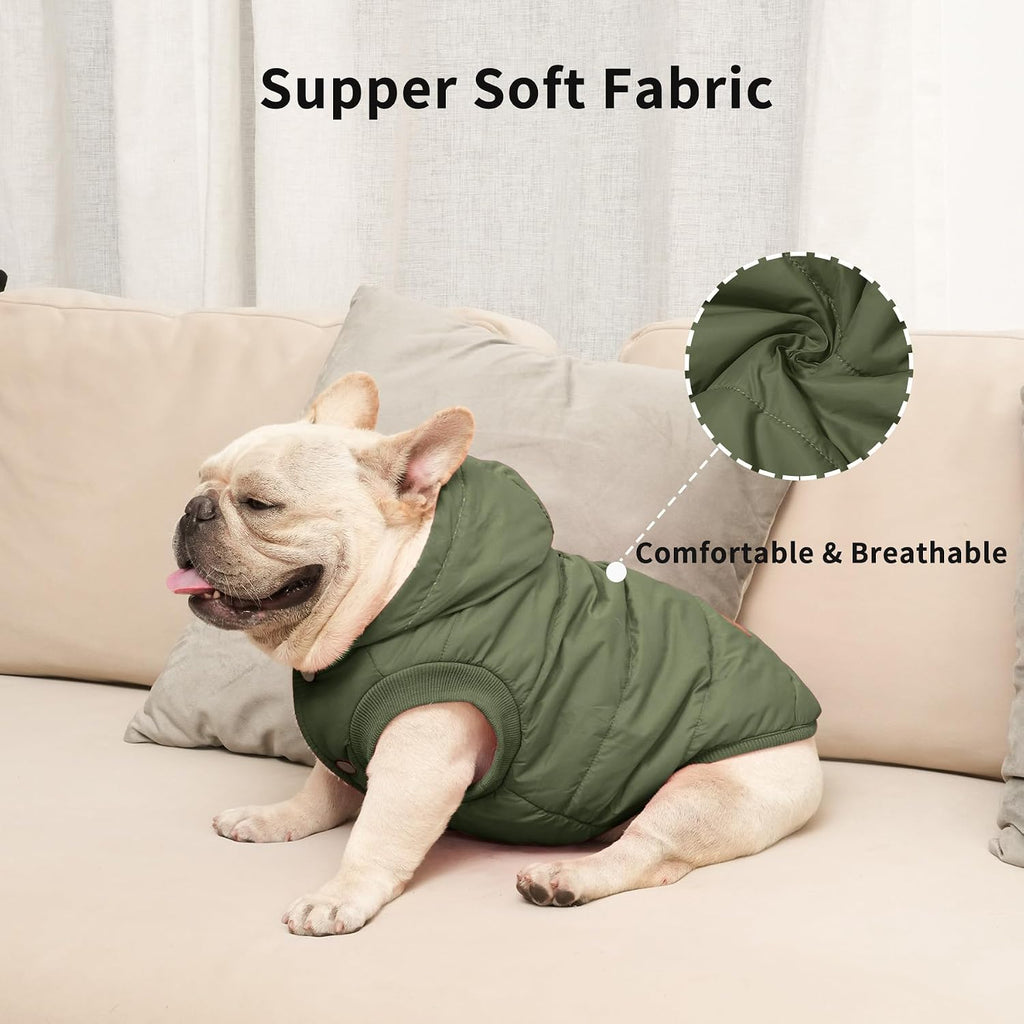 Vecomfy Warm Dog Coats with Hoodie,Winter Dog Jackets for Large Dogs