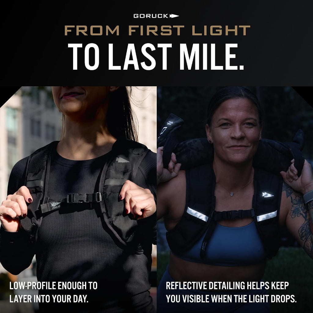 GORUCK Spy Ruck Women's Weighted Vest for Walking & Running - Weight Vest for Women Fitness Training with Adjustable Fit, Low-Profile Design for Weight Loss