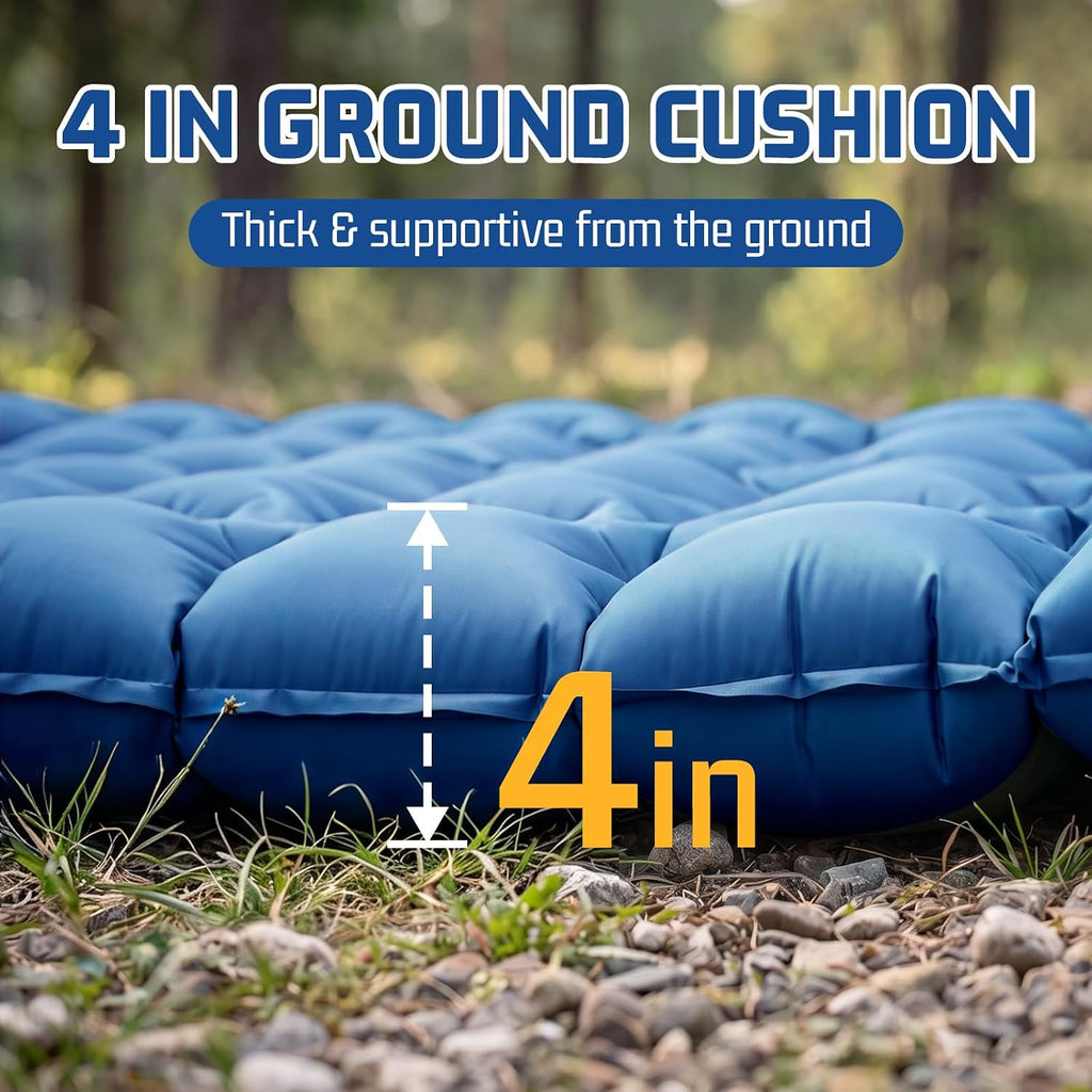 Double Sleeping Pad for Camping, 2 Person Air Mattress