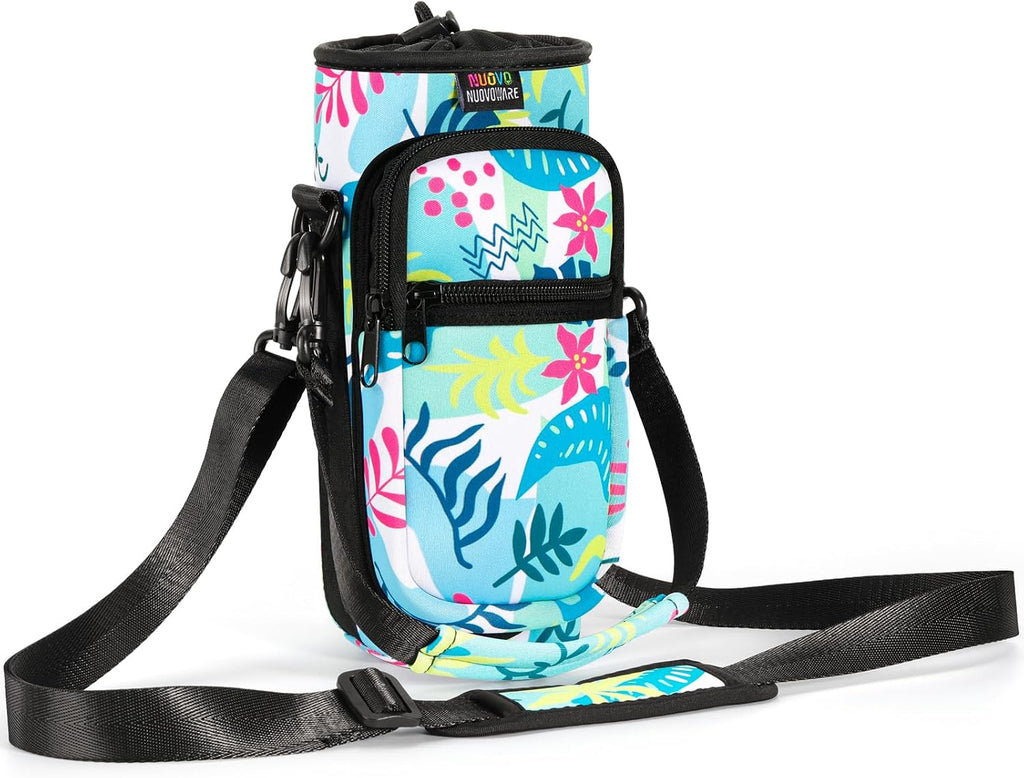 Nuovoware Water Bottle Carrier Bag, 25oz/32oz, Blue-green