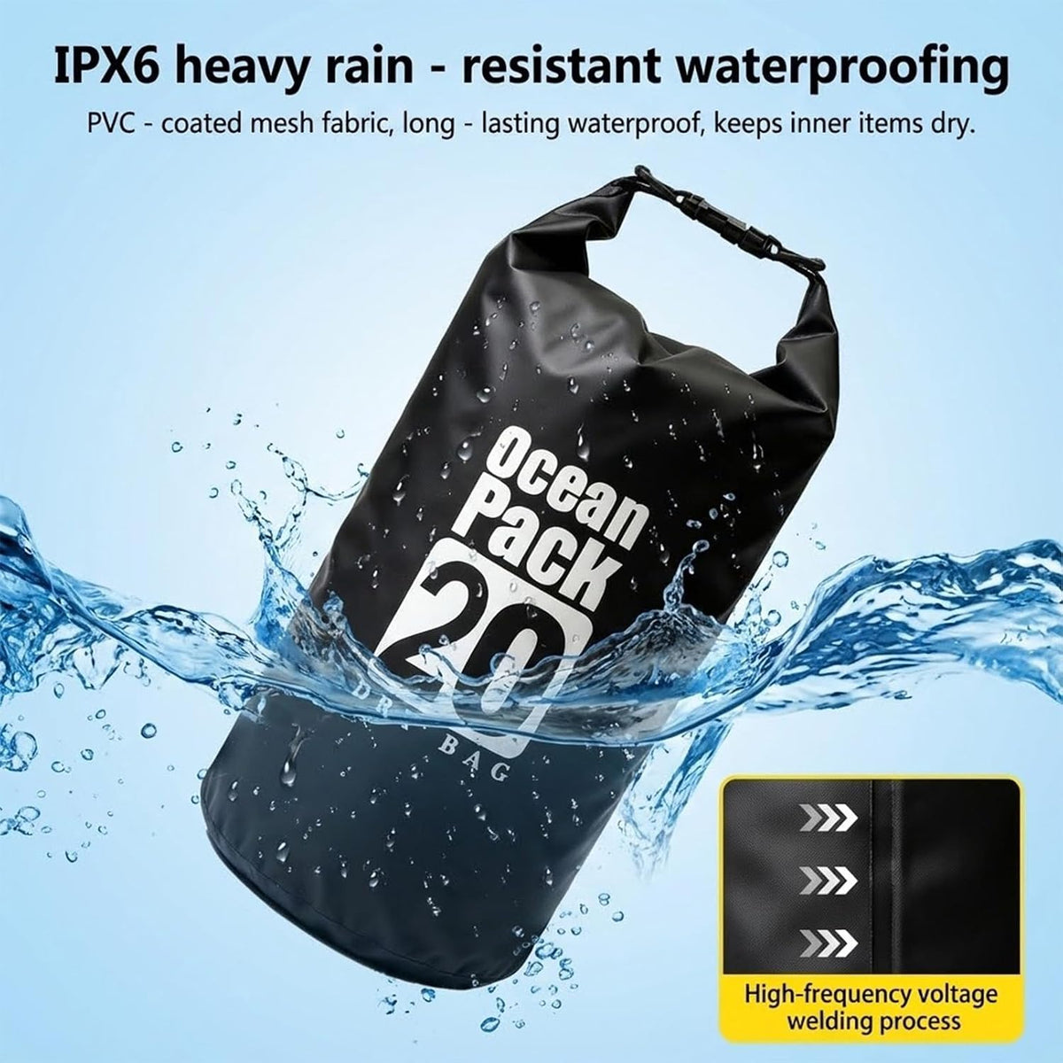Floating Waterproof Dry Bag for Kayaking Boating Paddle Boarding