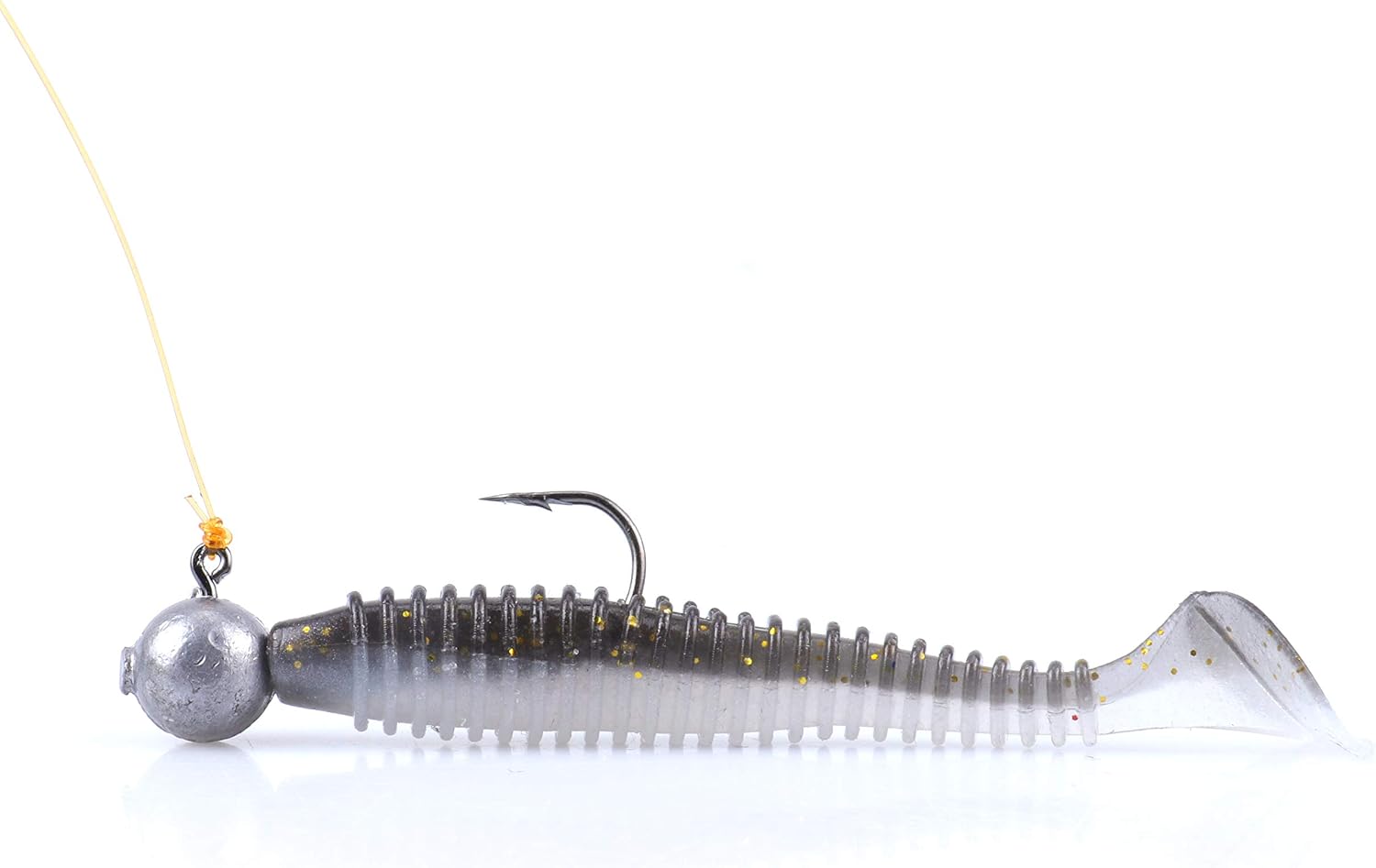 RUNCL Swimbaits Paddle 10/20/30/40PCS, 5/4/3/2 Inchs Paddle Tail, Soft Lure for Trout Crappie Bass, Durable Plastic Bait Swimmer for Saltwater/Freshwater, Fishing Lover's Gift