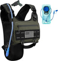 Running Hydration Vest with 2L Water Bladder， Lightweight Adjustable Hydration EDC Chest Pack for Men and Women, Water Backpack for Hiking, Cycling