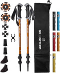 G2 GO2GETHER Aluminum Trekking Poles - Quick Adjustable Locks, Comfort Handle, Padded Strap, Snow Baskets - Walking Sticks Suitable for Hiking, Walking