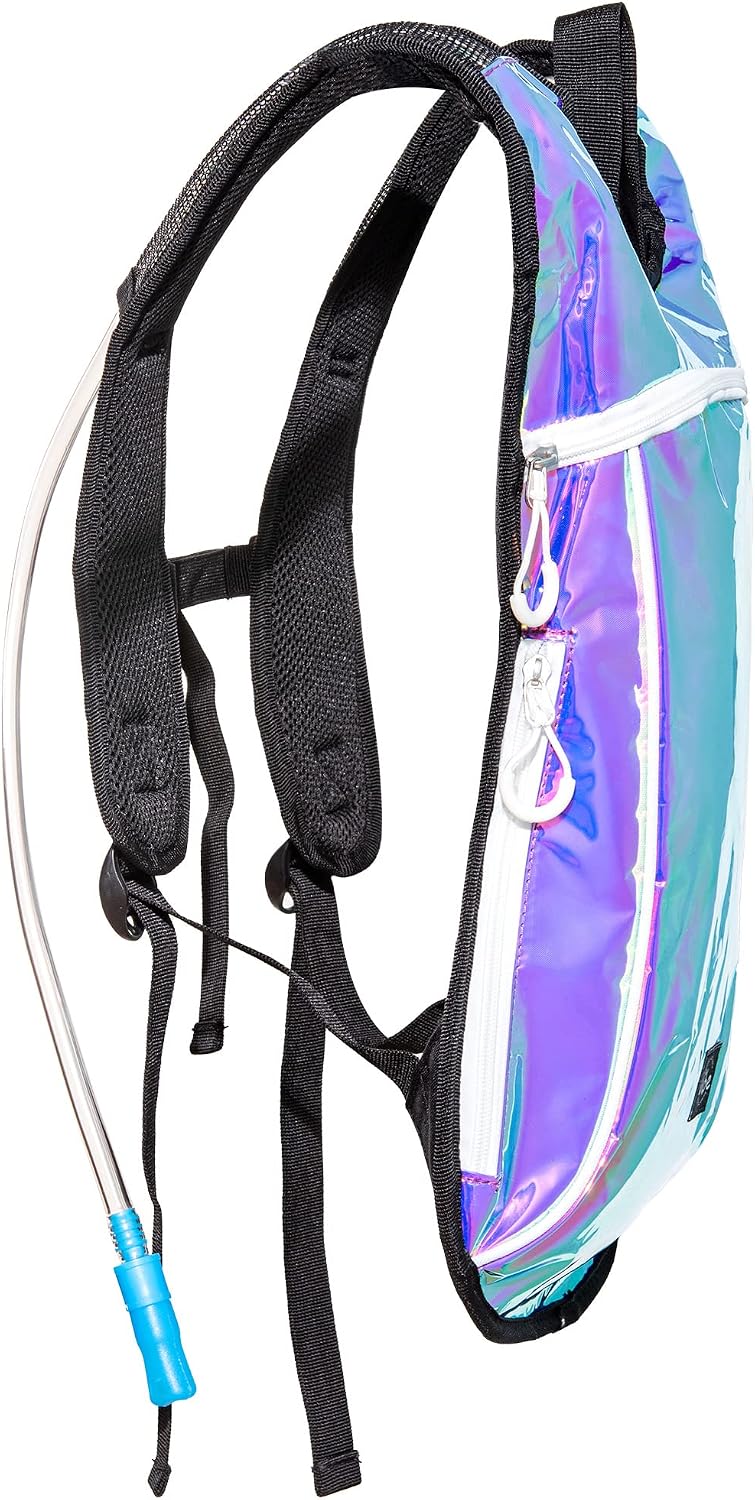 Vibe Festival Gear Rave Hydration Pack Backpack with 2L Water Bladder for Women Men – Festival Hydropack, Hydro Pack, Leak Proof, Lightweight – Teens, Party, Hiking, Running, Outdoor Sports