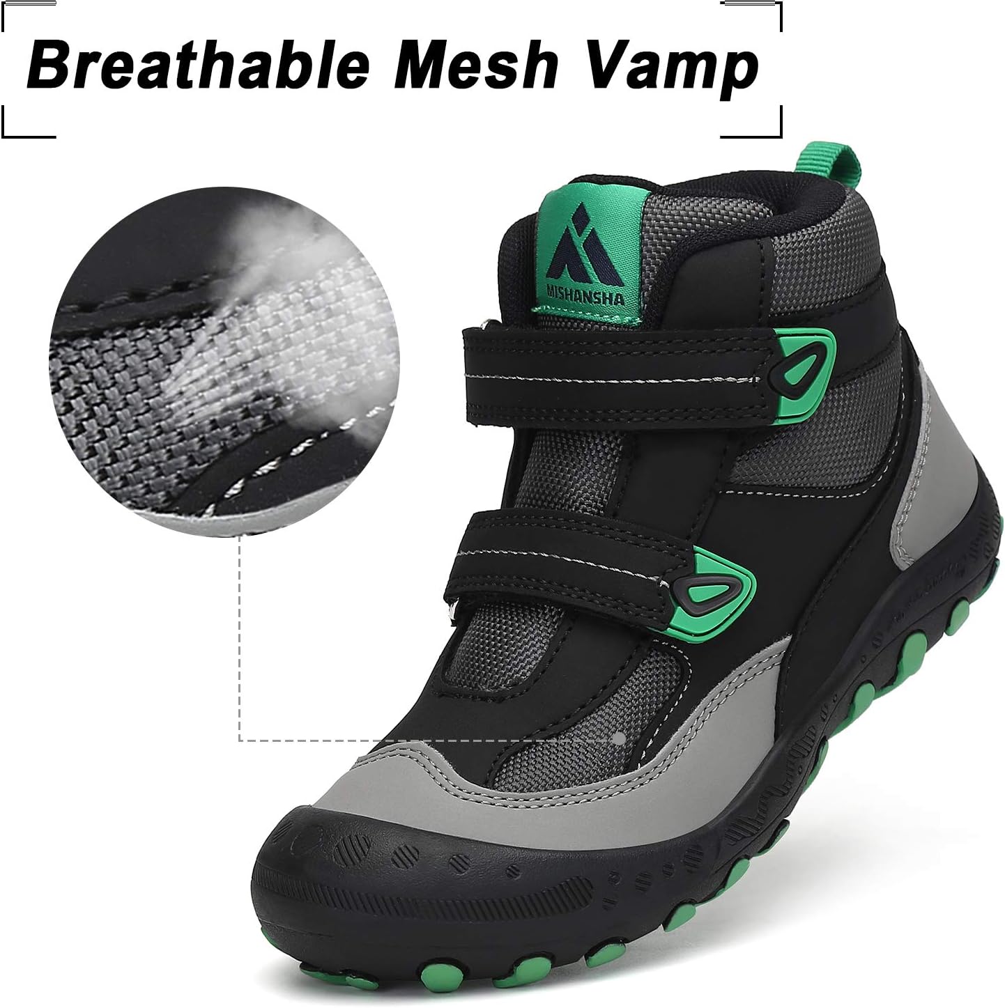Mishansha Kids Hiking Boots Toddler Boys Girls Hiking Shoes Outdoor Trail