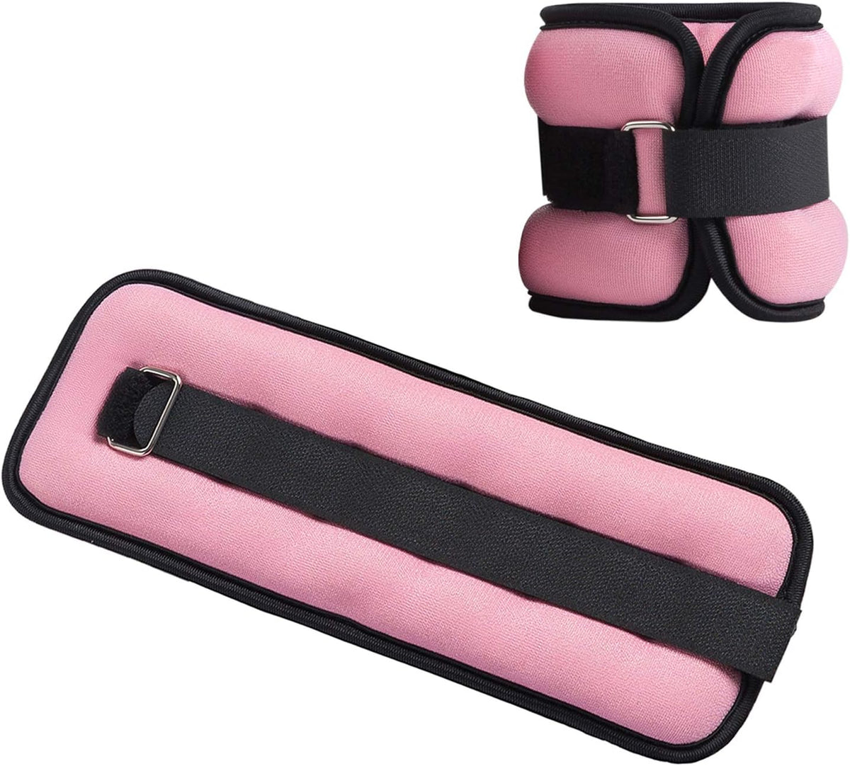 Ankle/Wrist Weights, Small Leg Arm Hand Cuff Weights for Women Kids, Exercise Equipment with Adjustable Straps for Fitness Gym Dancing Walking Jogging Gymnastics Aerobics (1 Pair)