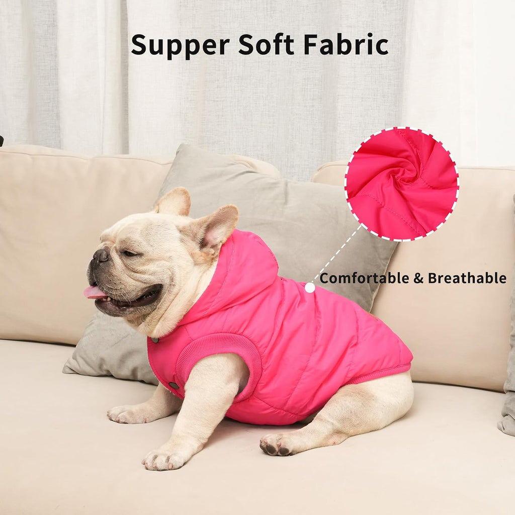 Vecomfy Warm Dog Coats with Hoodie,Winter Dog Jackets for Large Dogs