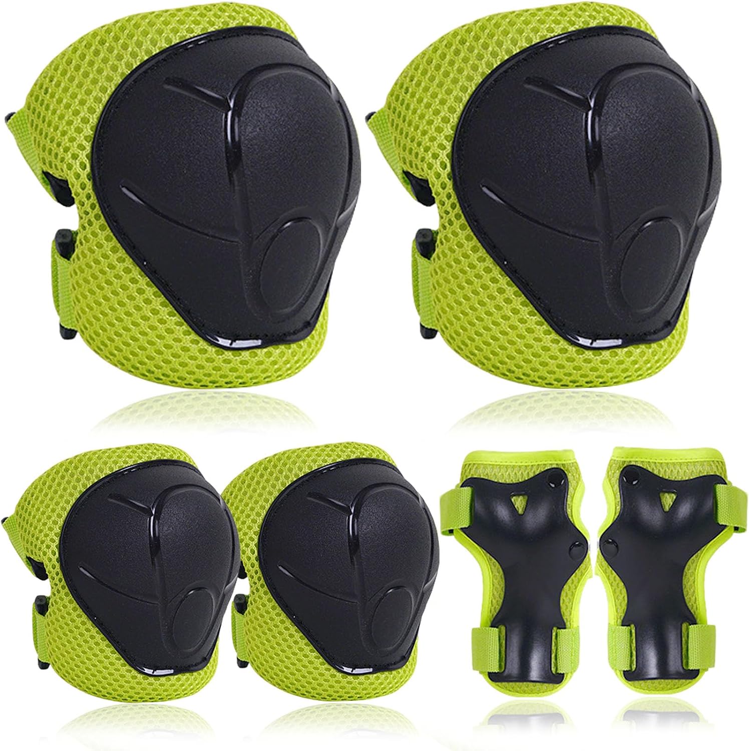 Kids Protective Gear Set Knee Pads for Kids 3-8 Years, Toddler Knee Pads and Elbow Pads for Girls Boys with Wrist Guards 3 in 1 for Skating Cycling Bike Rollerblading Scooter