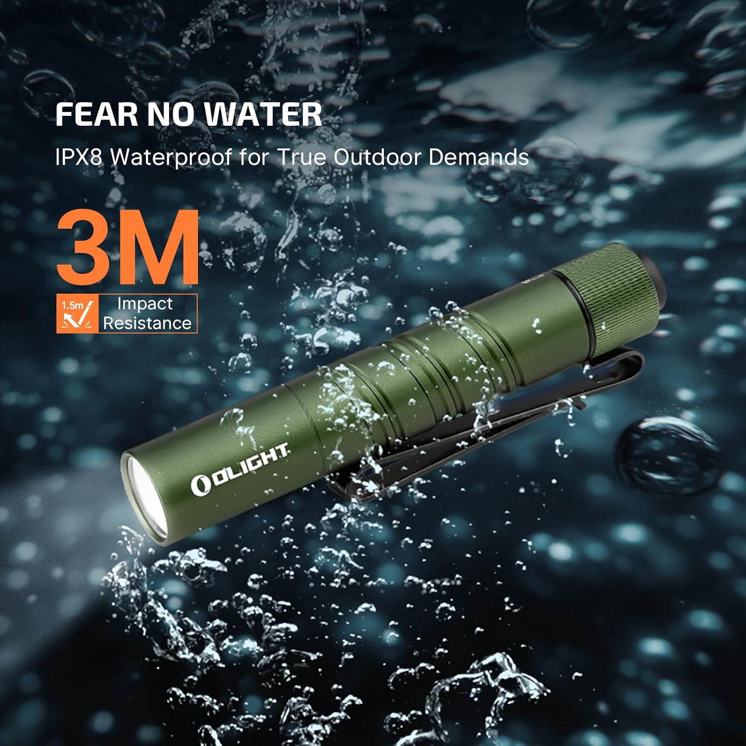 OLIGHT I3T 2 EOS Pocket Small EDC Flashlight (OD Green)