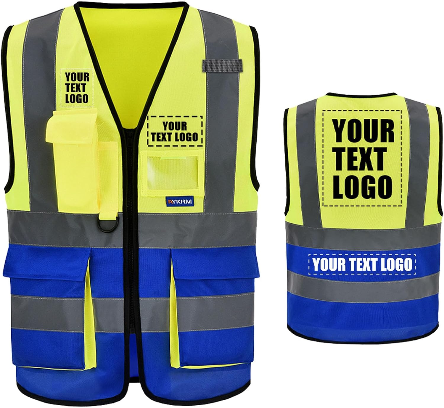 A-SAFETY High Visibility Reflective Safety Vest Customize Logo (XS-8XL)