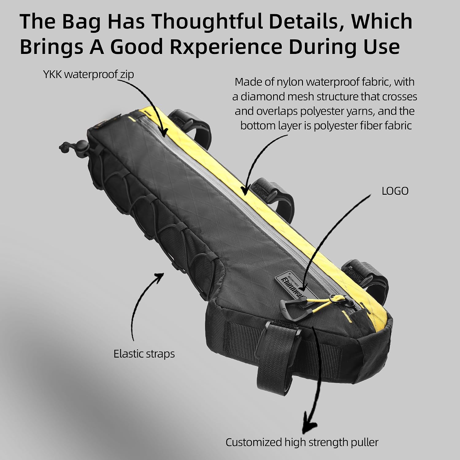 Rhinowalk Bike Frame Bag Waterproof Bike Triangle Bag Bicycle Pouch Under Tube Bag Professional Cycling Accessories