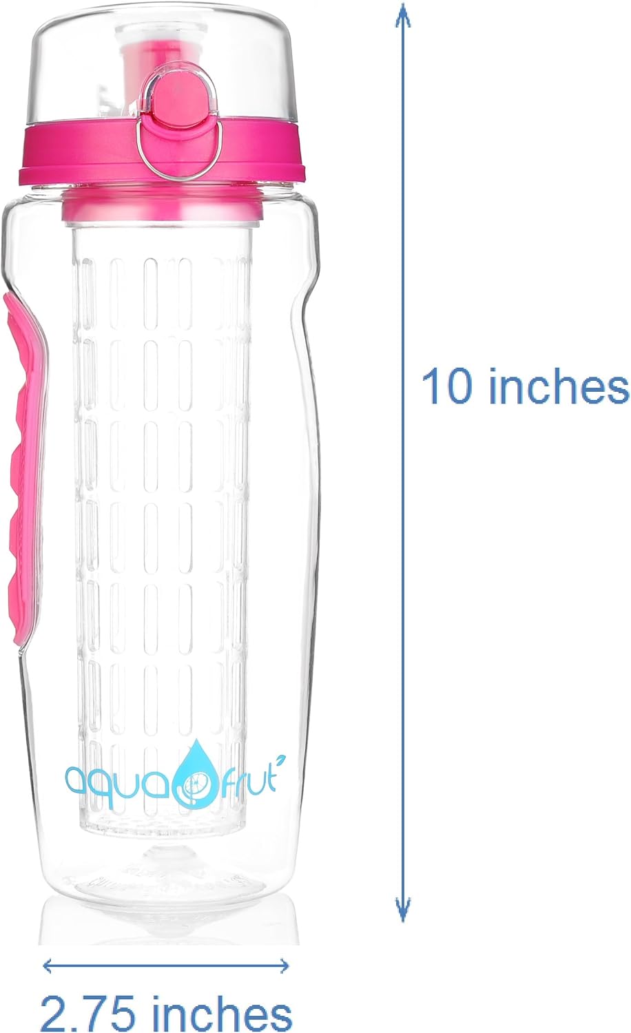 AquaFrut 32 OZ Fruit Infuser Water Bottle, BPA-Free Tritan Infusion Bottle