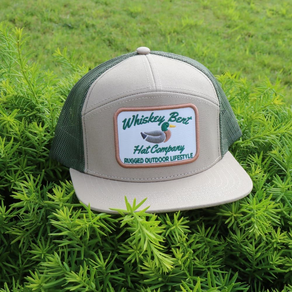 WHISKEY BENT HAT CO. Green Head Adjustable Snapback Outdoor Lifestyle Duck Hat