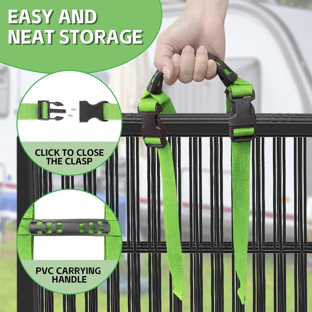 Dog Playpen Easy-Carry Straps, 2Pack (Greener)