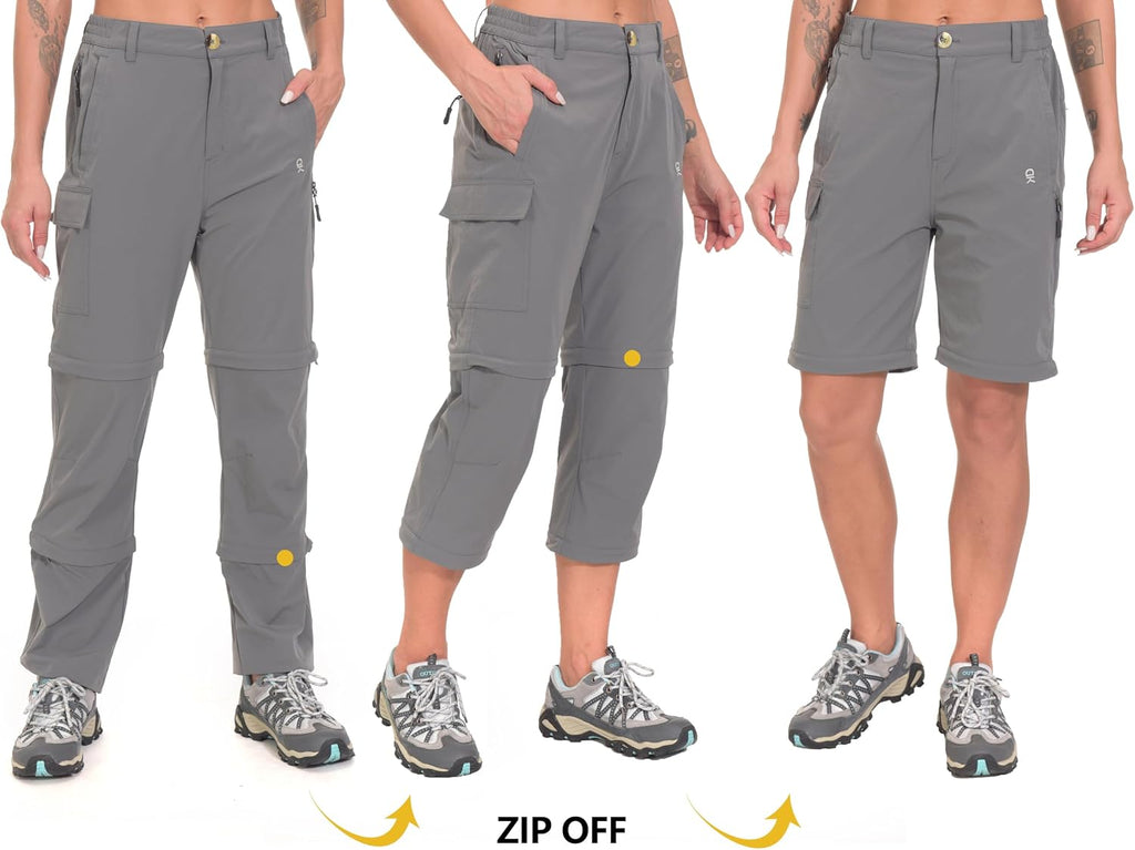 Little Donkey Andy Women's Convertible Pants, 3 in 1 Zip Off Hiking Pants