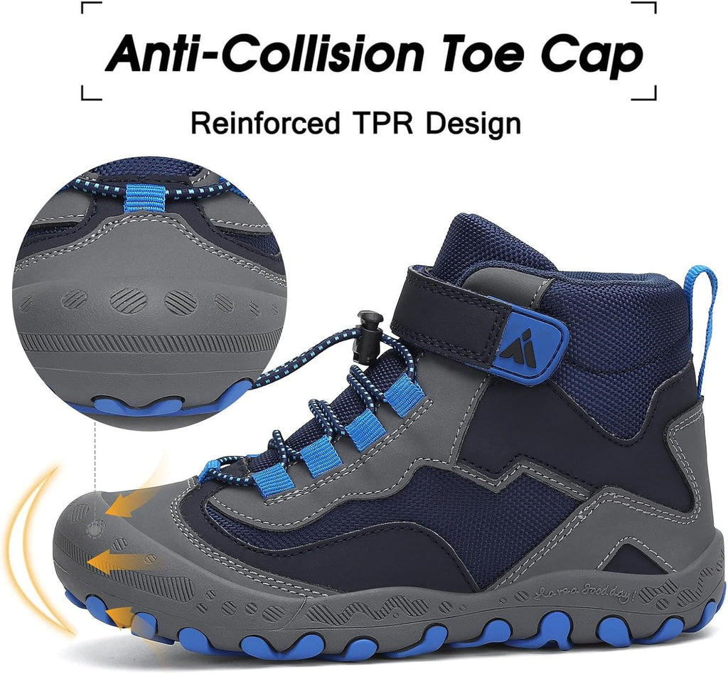 Mishansha Kids Hiking Boots Toddler Boys Girls Hiking Shoes Outdoor Trail