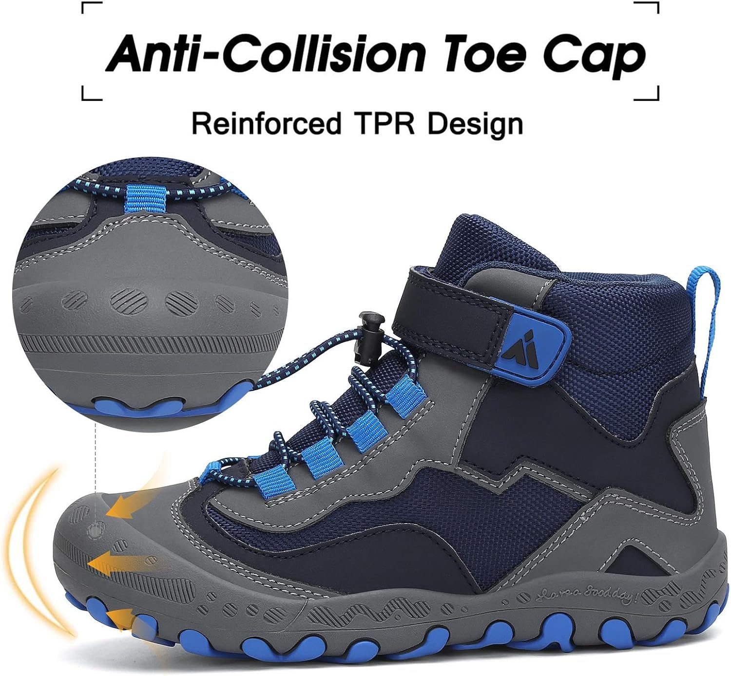 Mishansha Kids Hiking Boots Toddler Boys Girls Hiking Shoes Outdoor Trail