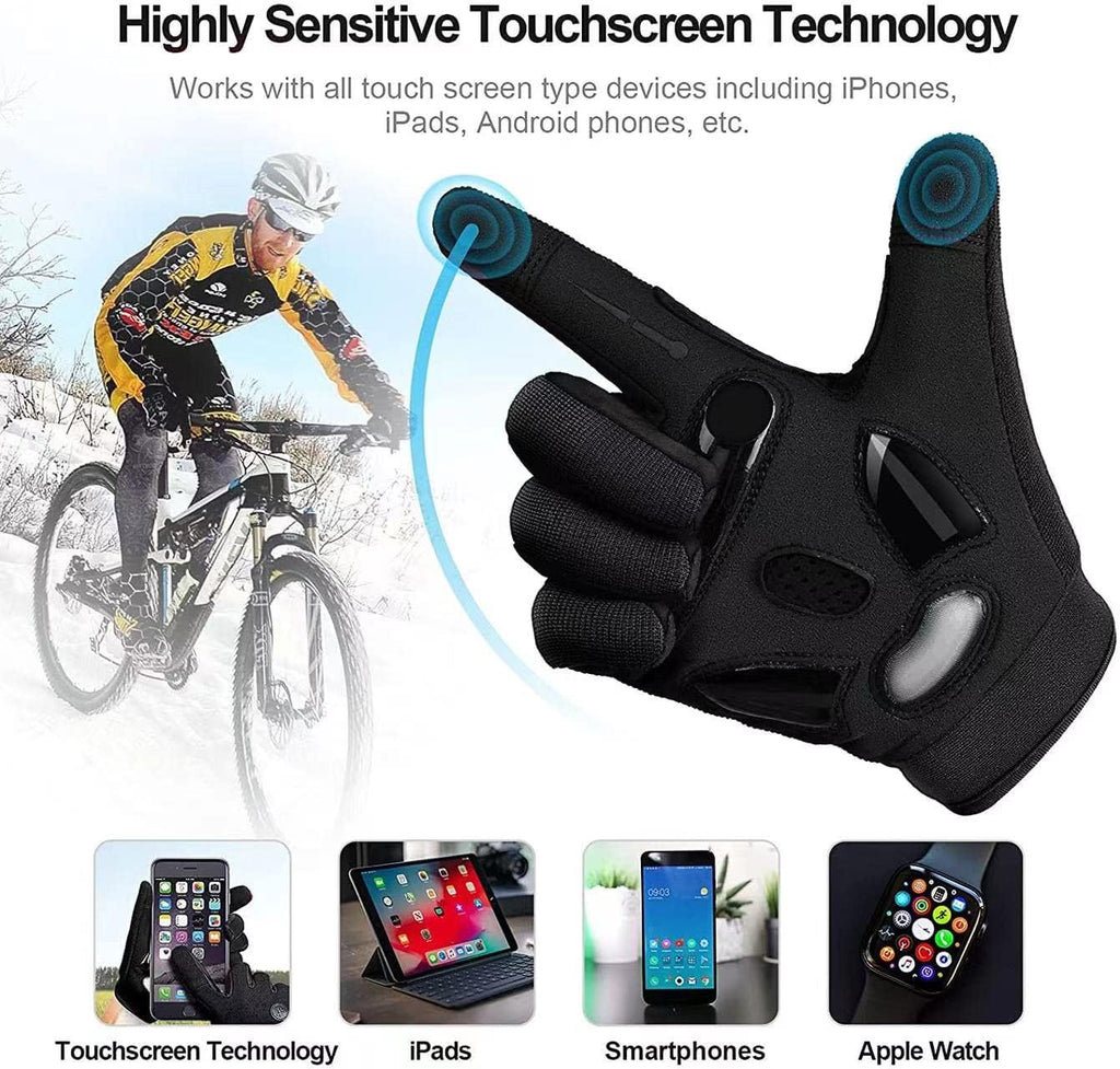 Cycling Gloves Men Women,Touchscreen Full Finger Mountain Bike Gloves