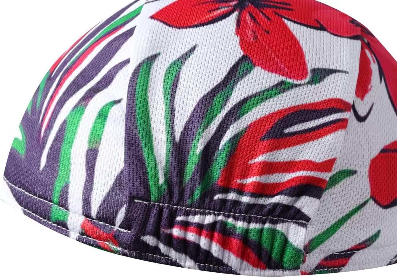 Funny Cycling Cap - Polyester Cycling Hat-Under Helmet - Cycling Helmet Liner Breathable&Sweat Uptake