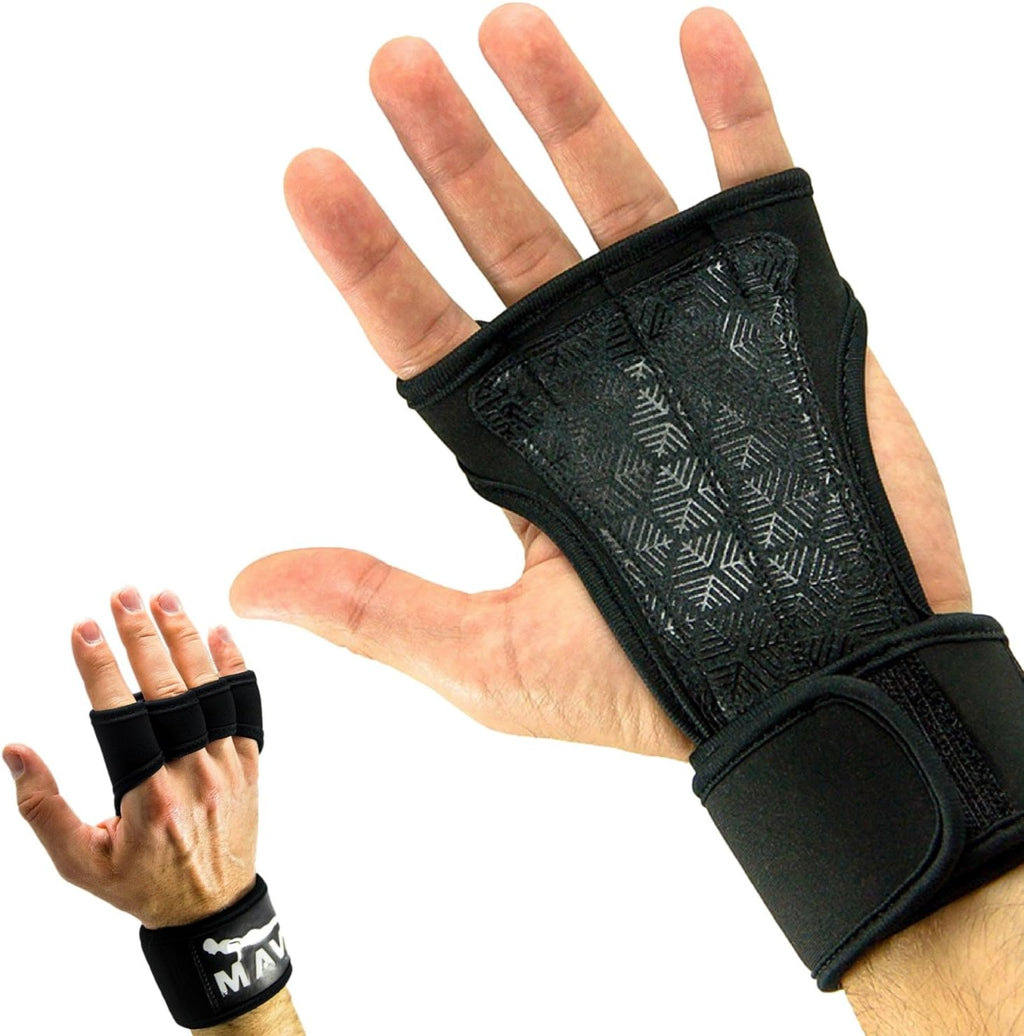 Mava Sports Cross Training Gloves with Wrist Support for WODs,Gym Workout,Weightlifting & Fitness-Silicone Padding, No Calluses-Suits Men & Women-Weight Lifting Gloves for a Strong Grip
