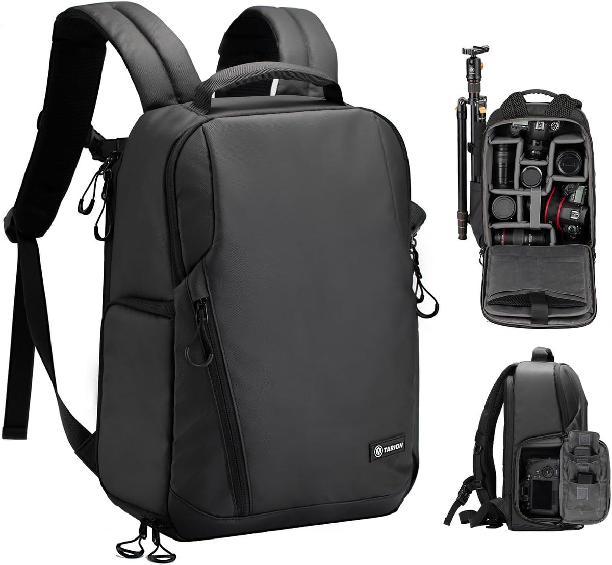 TARION Urban Camera Backpack for Photographers Compact 12.5L Black TRL