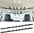 Roylvan 2 Pack Vehicle Fishing Rod Holder - Fishing Pole Car Rack 5 Rods Capacity, Adjustable 30 to 54 Inches Horizontal Roof Storage Carrier Belt for SUV, Truck and Van, Black