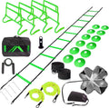 Adjustable Speed Training Hurdles Fitness & Speed Training Equipment with Agility Ladder - Plyometric Fitness & Speed Training – Hurdle/Obstacles for Soccer, Football, Track & Field