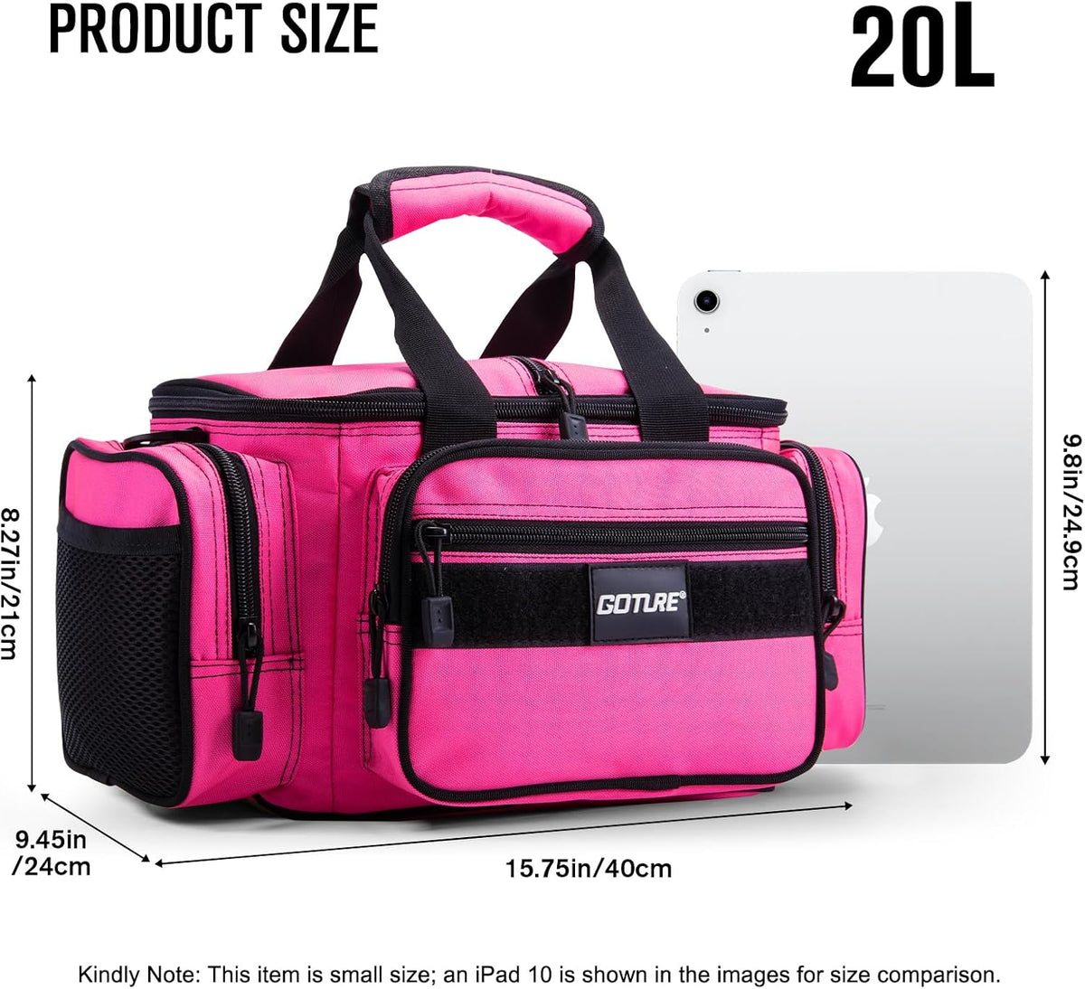Goture Fishing Tackle Bag with 4 3600 Tackle Boxes, Gear Storage