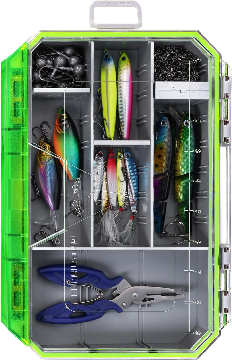 Ghosthorn Waterproof Fishing Tackle Box Trays Organizer Lure Storage 3600*1