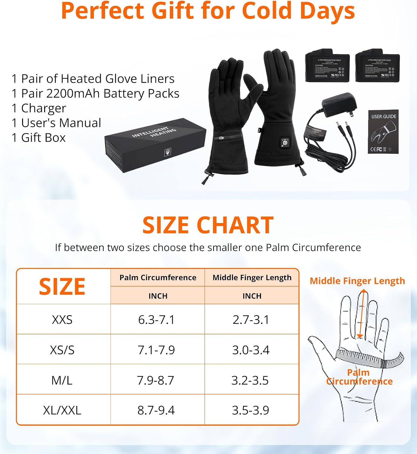 Heated Glove Liners for Women Men - Thin Rechargeable, Touchscreen Compatible, Long-Lasting Warmth for Winter Sports Indoor Outdoor Use