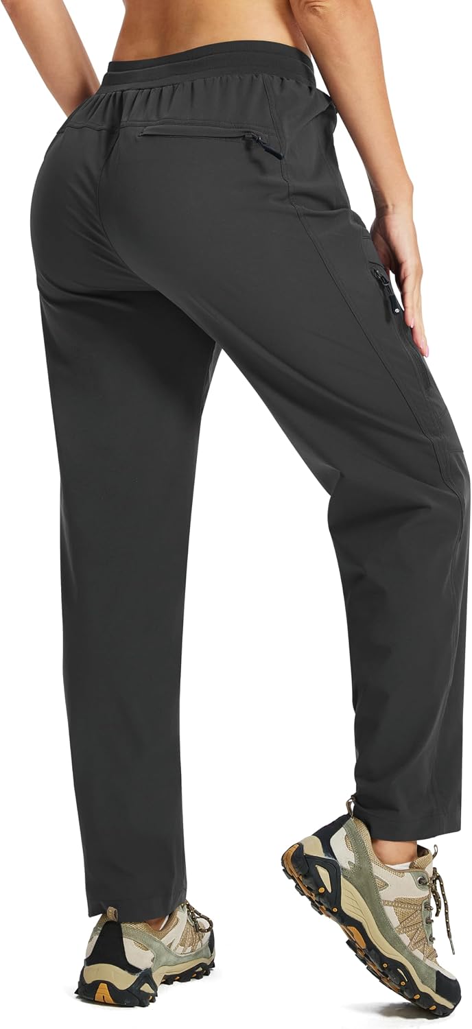 AIRIKE Women's Hiking Cargo Pants Lightweight Quick Dry Joggers Sweatpants Casual Work Travel Outdoor Pant with Pockets