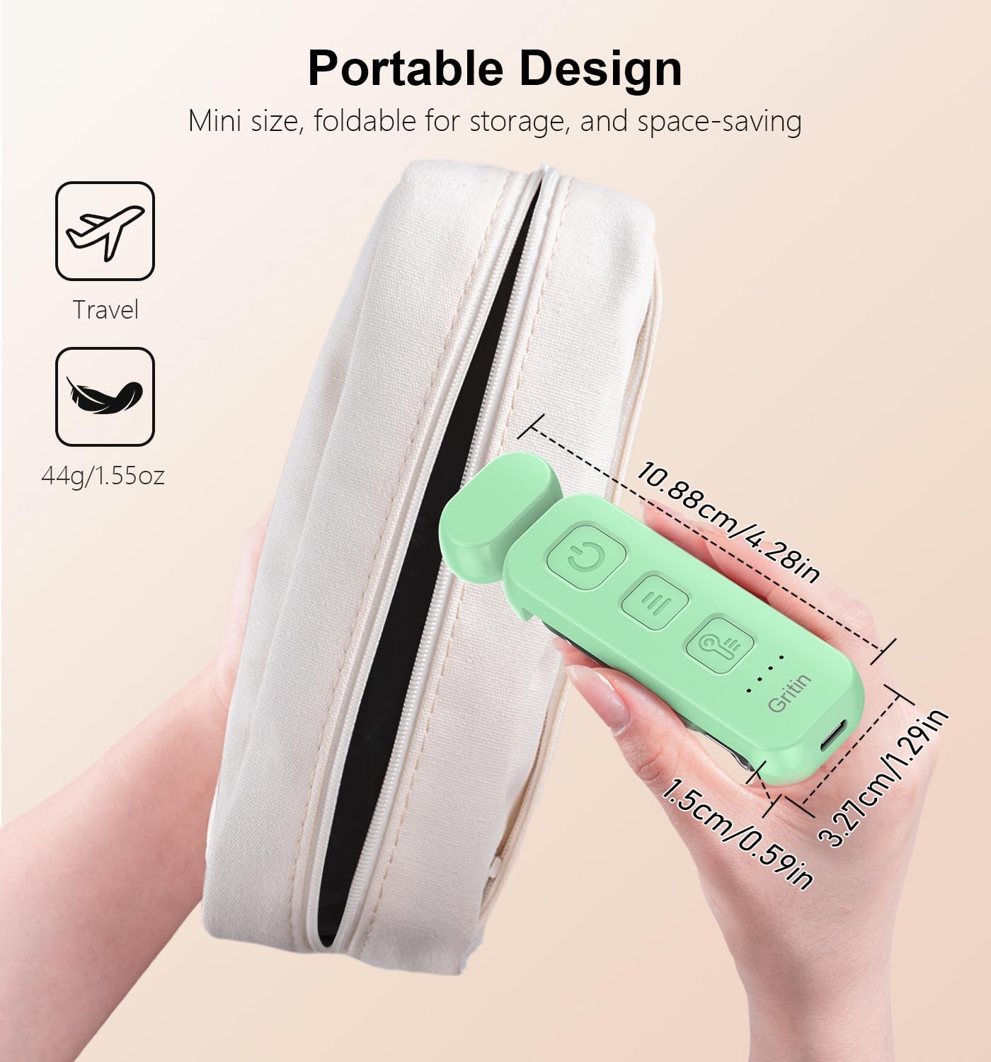 Gritin Reading Light, Rechargeable Book Light for Reading in Bed