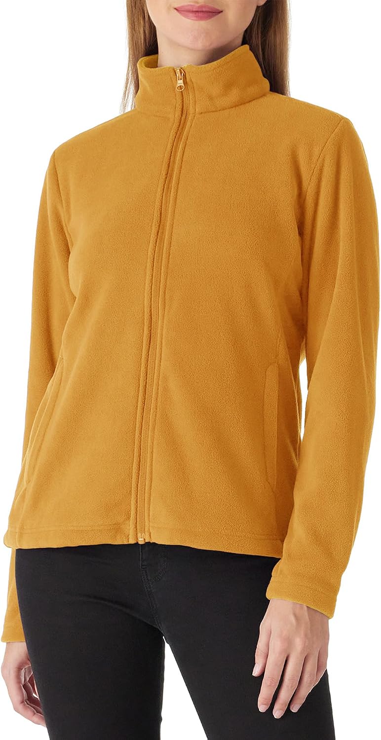 Outdoor Ventures Women's Lightweight Warm Polar Fleece Jacket Zip Up
