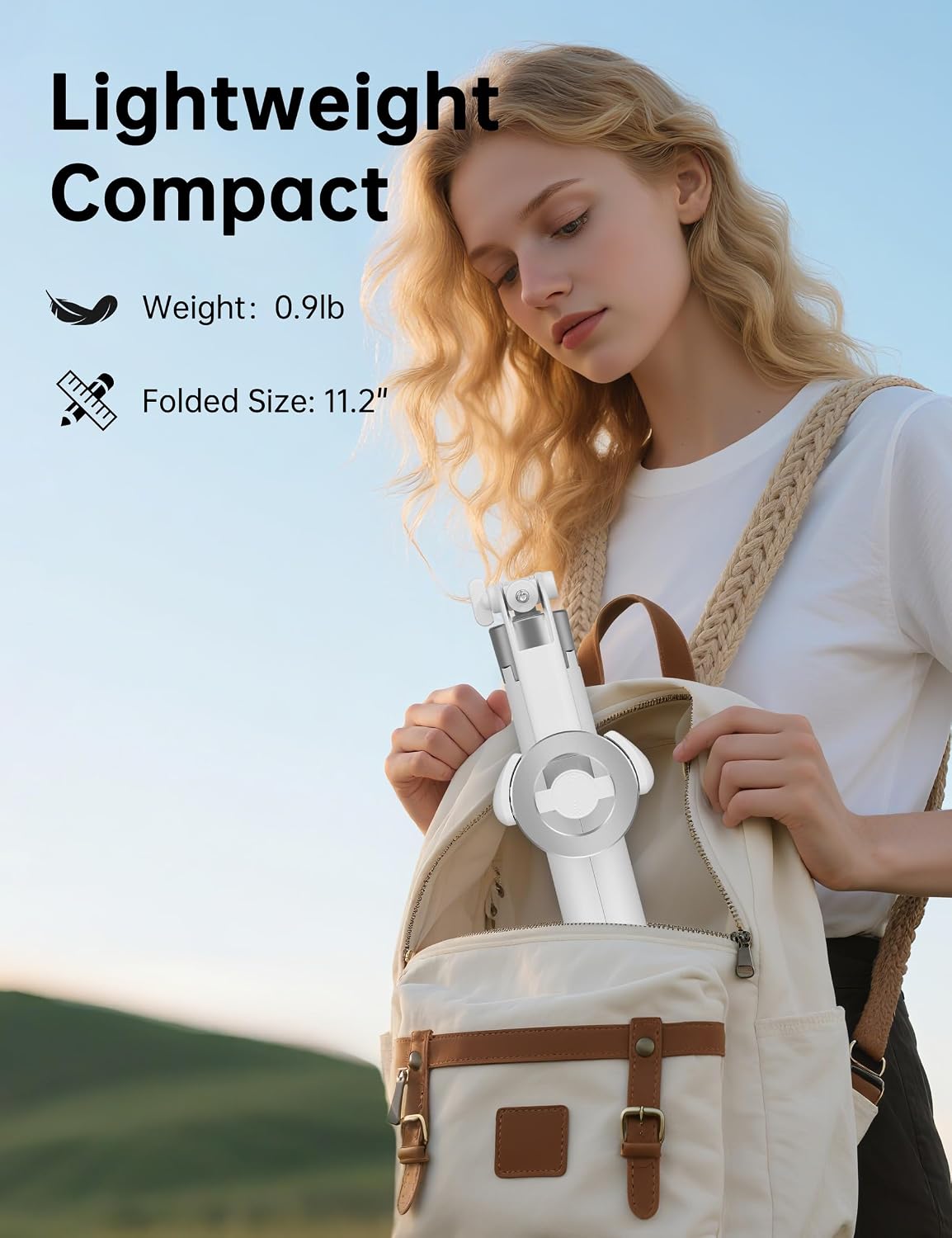 70" Magnetic Tripod for iPhone Magsafe, Extendable Selfie Stick Tripod