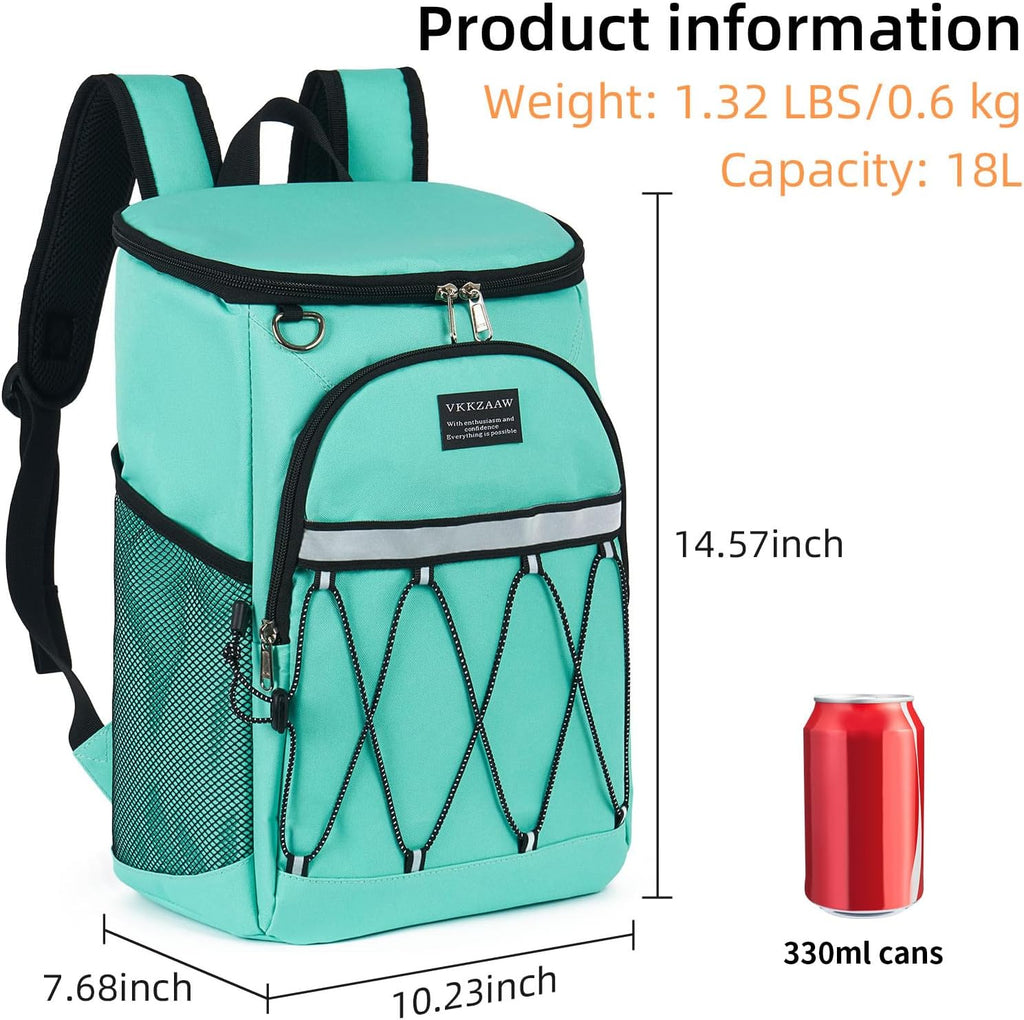 Backpack Cooler 42 Cans Insulated Leak Proof, Soft Lightweight Lunch Multifunctional Cooler Backpack Insulated Waterproof for Women Men