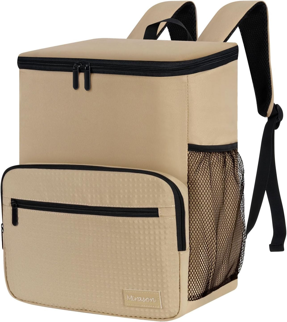 MIRASON Cooler Backpack Insulated Leak Proof Beach Backpack Cooler Bag, Cooling Beer Lunch Backpack Cooler for Men Women Picnic Hiking Camping Travel with 4 Pockets