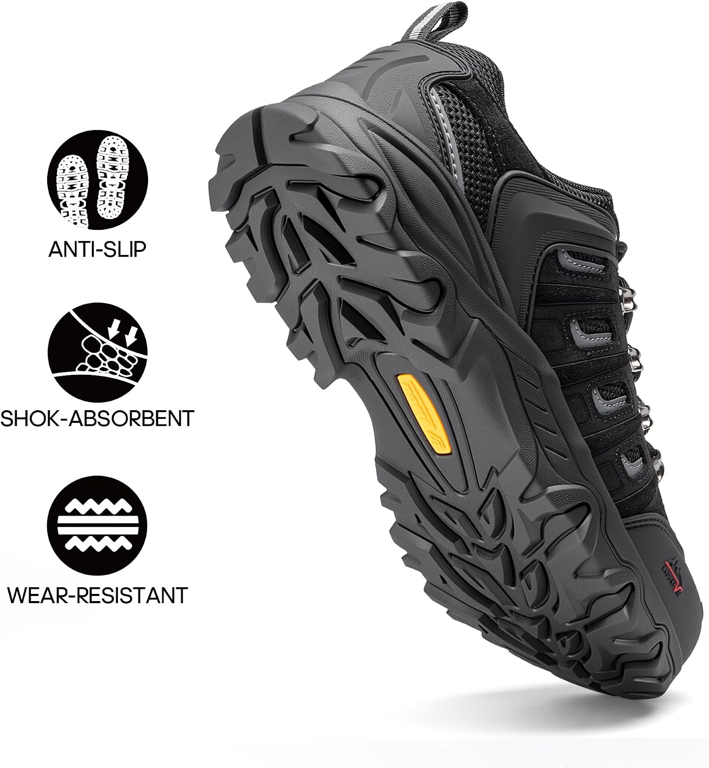 NORTIV 8 Men's Waterproof Hiking Shoes Leather