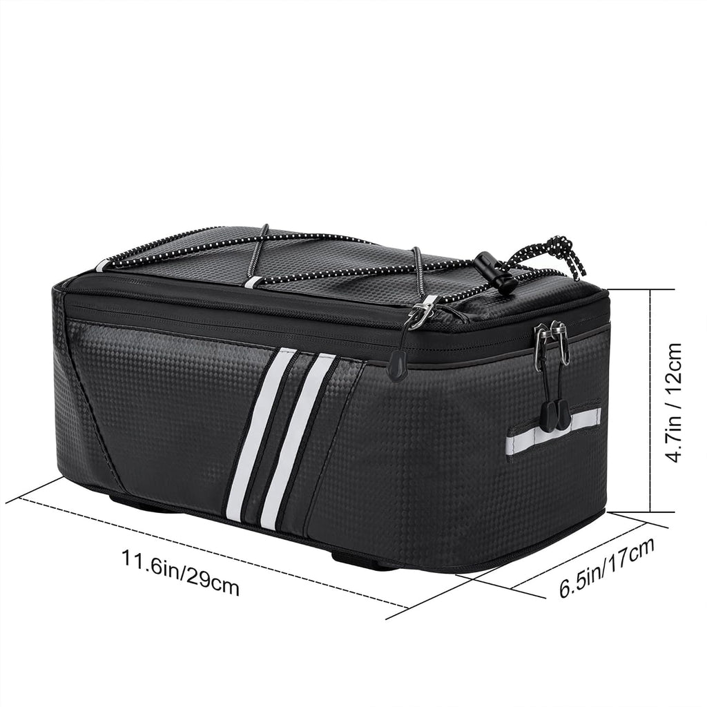 Rear Bike Rack with Quickly Release Camp,Retractable Aluminum Alloy Bicycle Cargo Rack,Thickened Frame and Main Tube for 26"-29" Frames Commuter Carrier,Max Weight 22lb,YONTUO