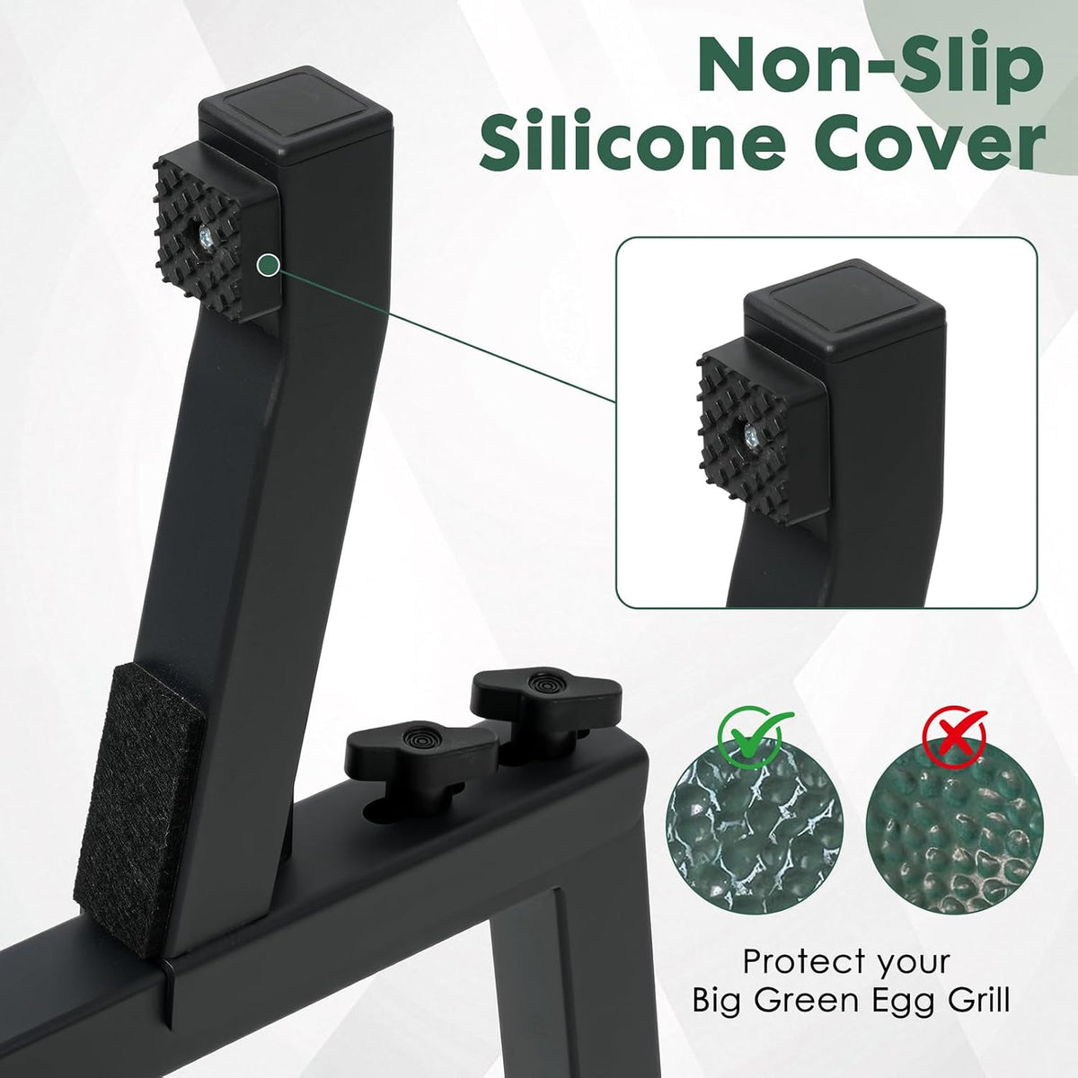 Green Big Egg Nest, Rolling Cart for Big Green Egg Accessories