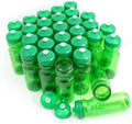 Rolling Sands Reusable Bulk Water Bottles 30 Pack - 24 Oz Sports Water Bottles, USA Made, BPA-Free, Wide Mouth for Easy Cleaning, Break Resistant - Translucent Green Bottle/Green Lid