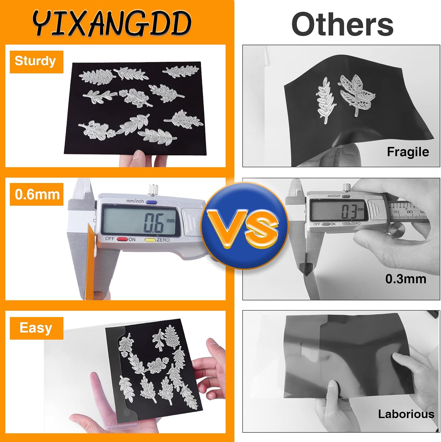 YixangDD 160 Pack Stamp and Die Storage Bag with Magnetic Sheets