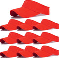 10 Pack Men Women Sun Visor Adjustable UV Protection Blank Sun Visor Hats Caps for Beach Pool Golf Tennis Sports