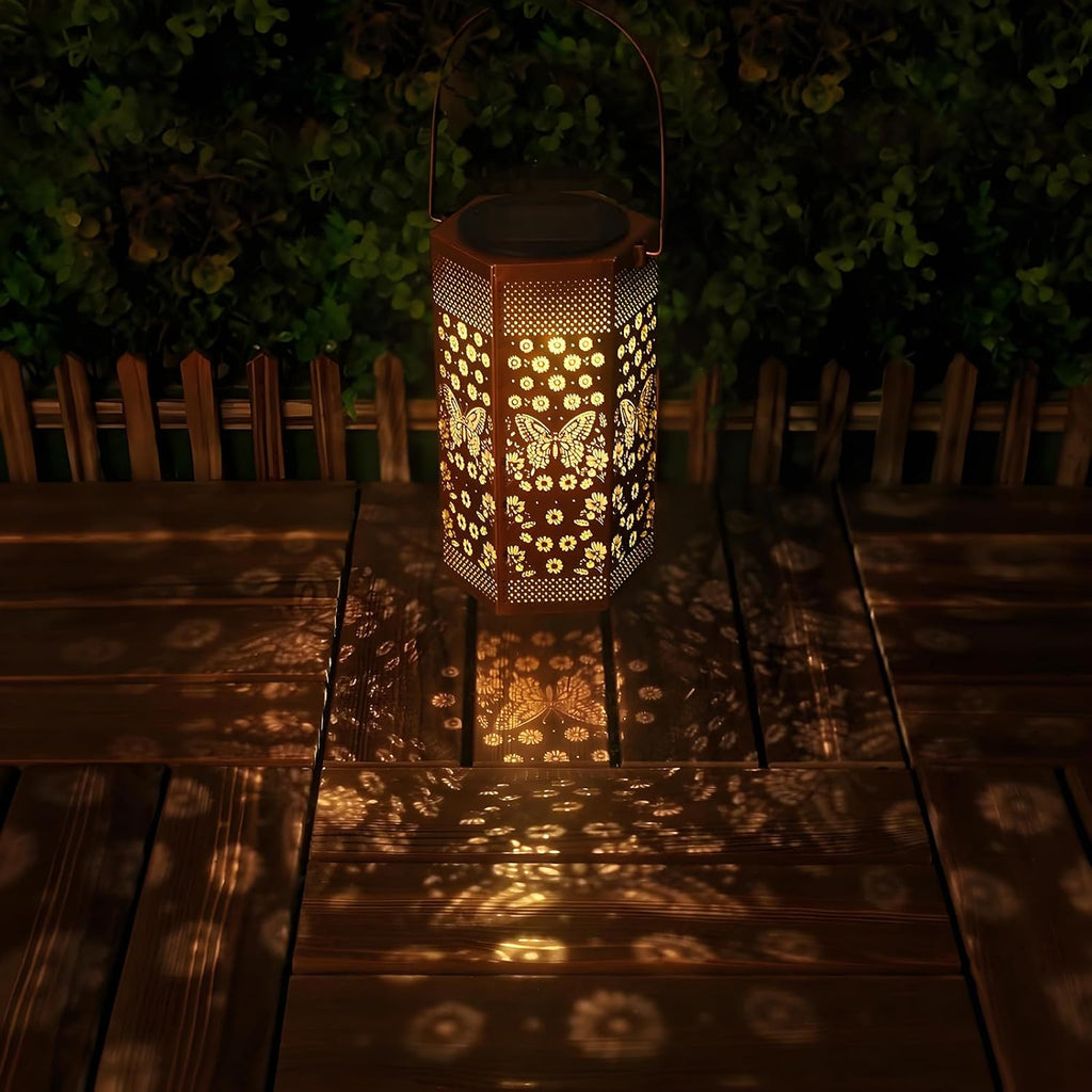 Birthday Gifts for Women Butterfly Solar Lantern Outdoor Waterproof
