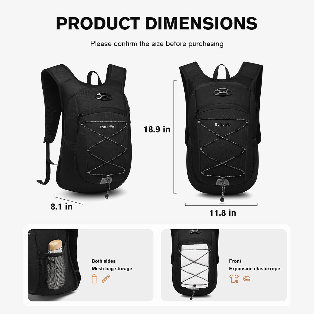 Ultra-Light Soft Hiking Daypack With Cushioned Breathable Back Panel
