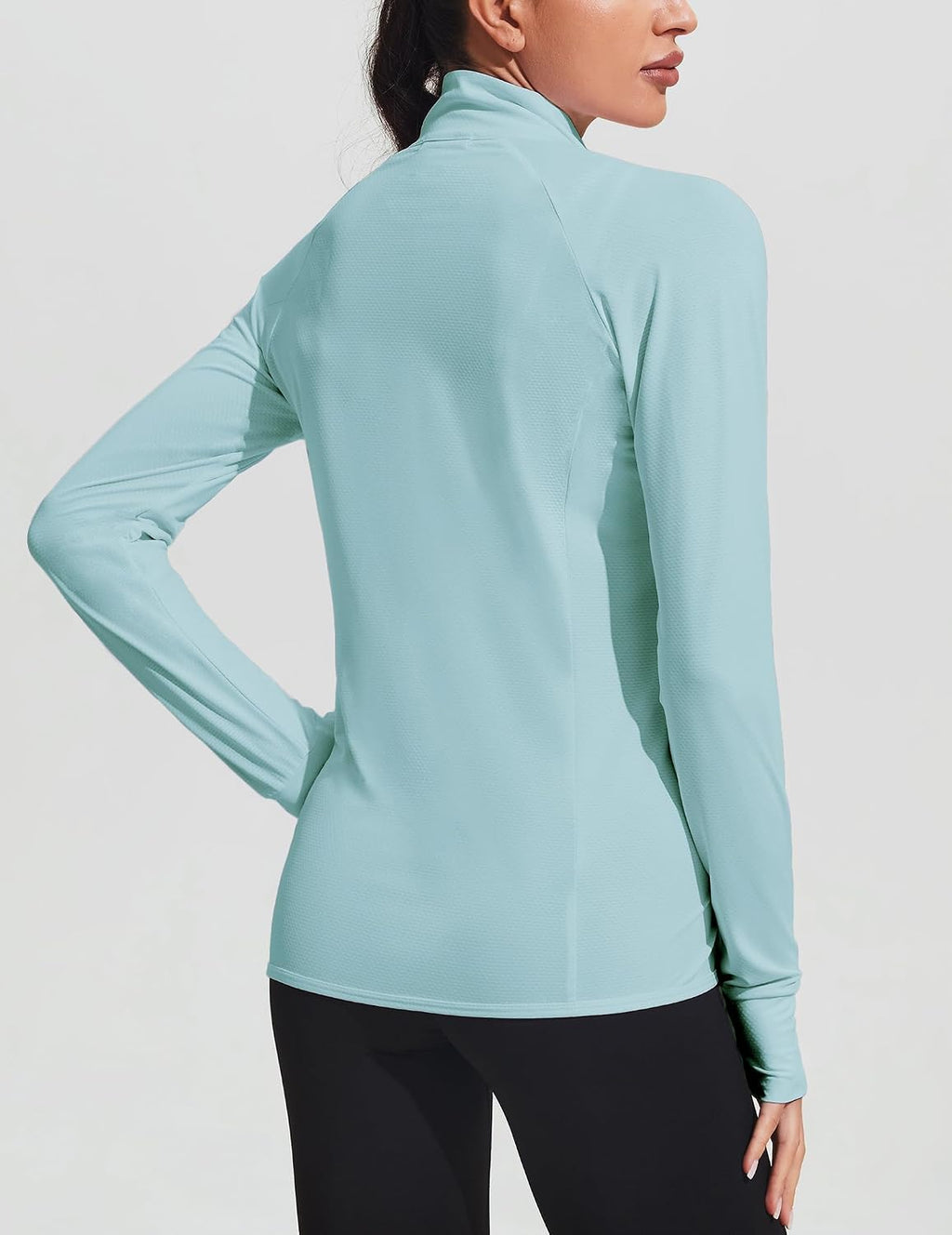 COOrun Women's UPF 50+ Jackets Sun Protection Golf Athletic Jackets Lightweight Full Zip Long Sleeve Shirts with Pockets