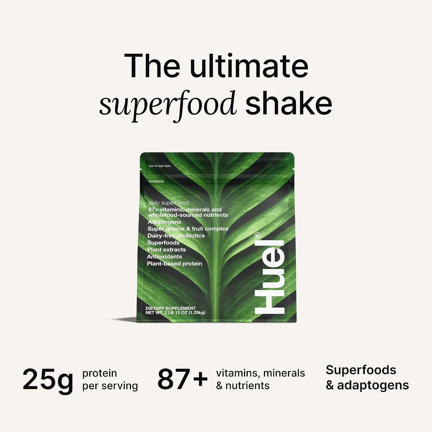 Huel Daily Superblend Vanilla Powder | 25g Plant Based Protein