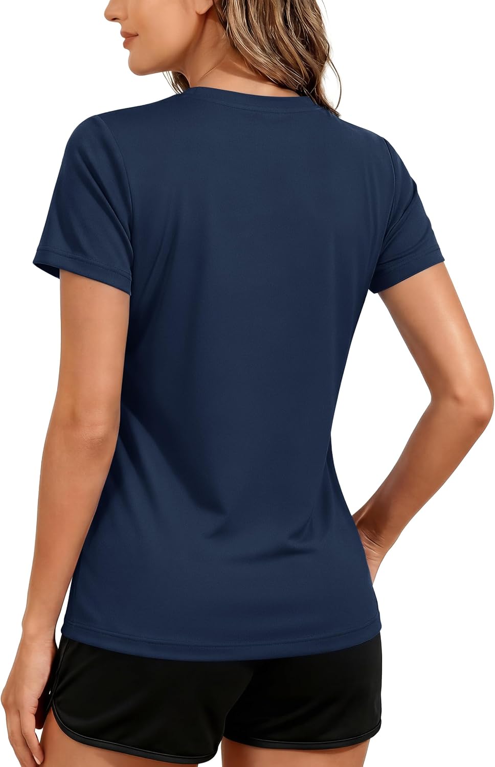 TACVASEN Women's Short Sleeve Workout Shirts UPF 50+ Sun Protection Quick Dry Athletic Tops for Running Gym Tee
