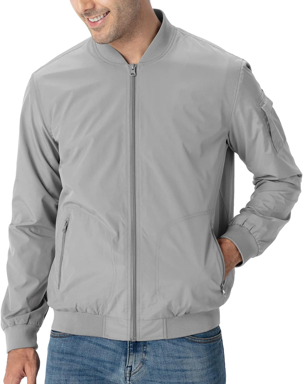 TBMPOY Men's Lightweight Jackets Casual Dress Golf Bomber Windbreaker Fall