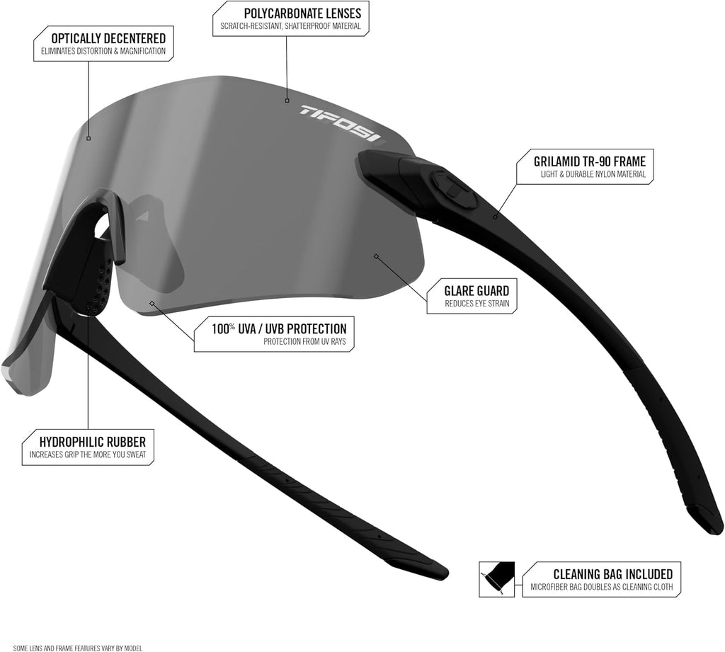 Tifosi Vogel SL Shield Sunglasses - Running, Baseball & Golf